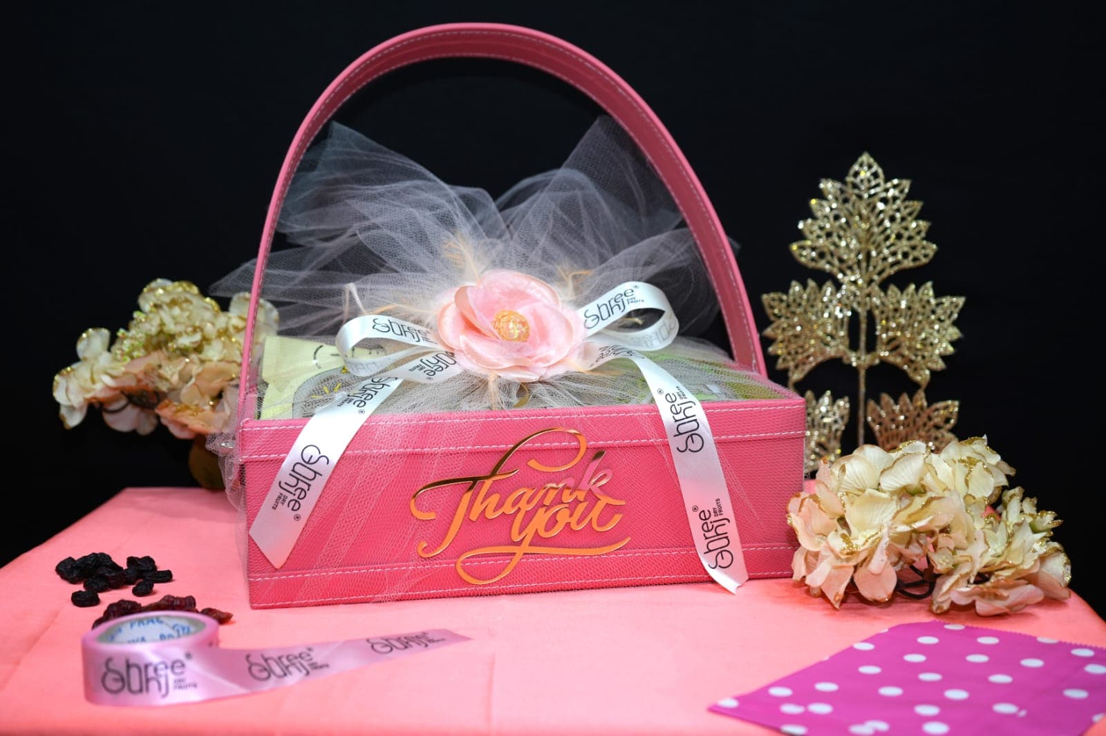 Premium jute bag gift hamper with traditional snacks